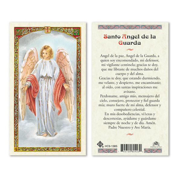 Novena A Nuestro Angel De Guardia Spanish Laminated Prayer Cards