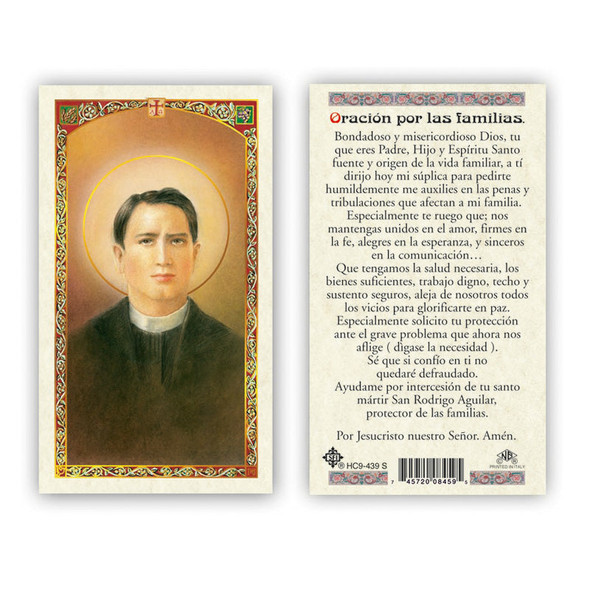 Hc Oraciona San Rodrigo Aguilar Laminated Prayer Cards