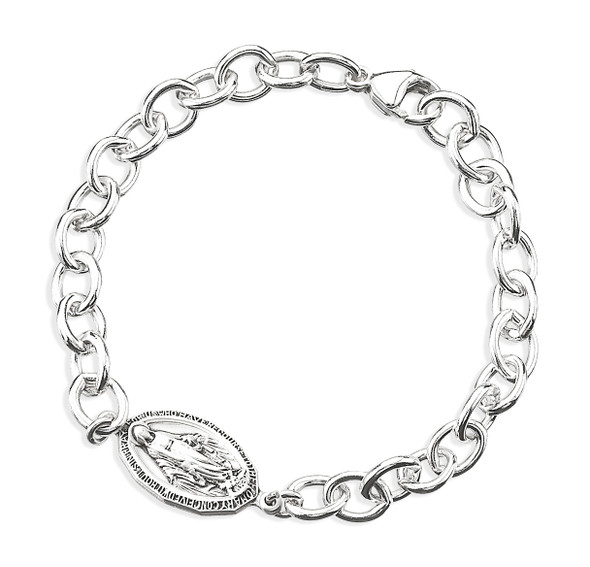 Solid Sterling Silver Heavy Link Bracelet