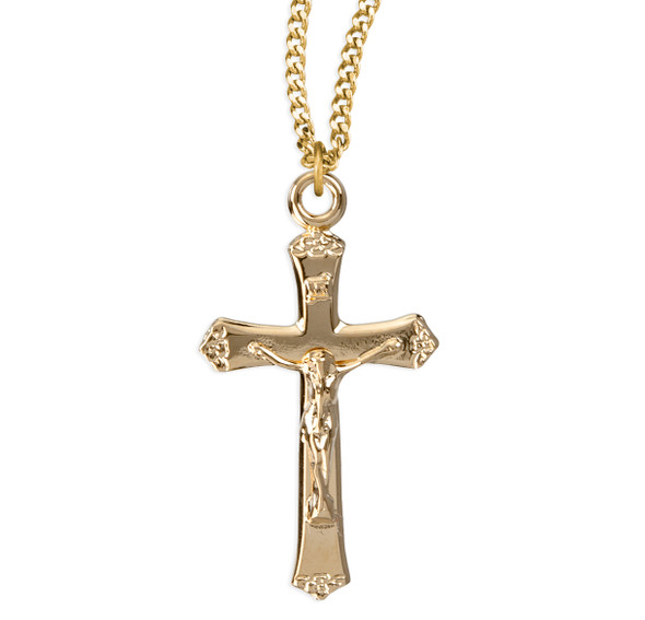 Gold Over Sterling Silver Crucifix