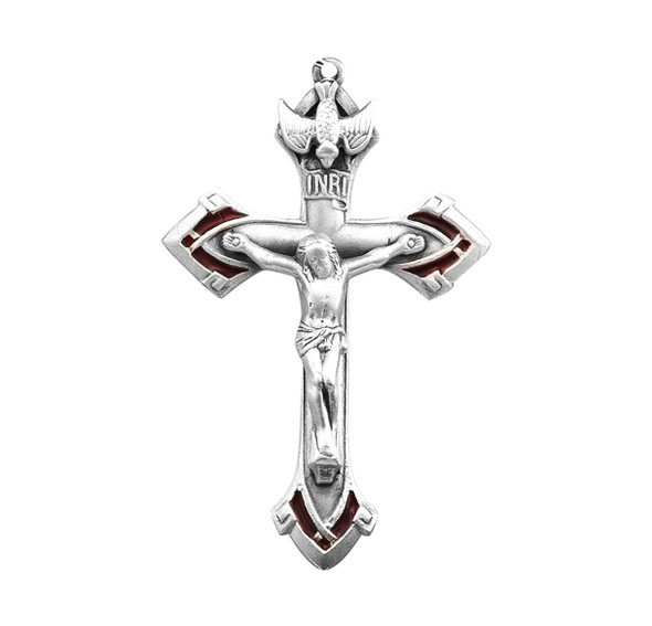 Holy Spirit Sterling Silver Crucifix