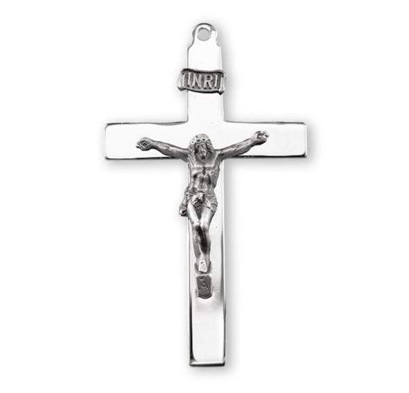 Latin Style Sterling Silver Crucifix
