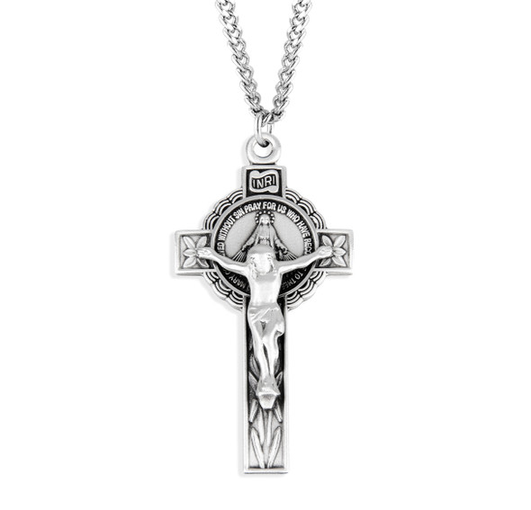 Miraculous Sterling Silver Medal/Crucifix