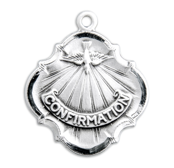 Holy Spirit Sterling Silver Confirmation Medal