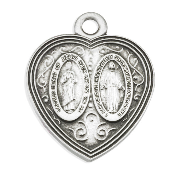 Sterling Silver Miraculous Scapular Medal