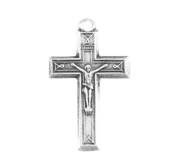 Engraved Sterling Silver Crucifix