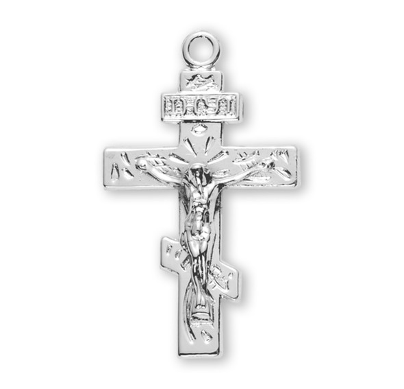 Byzantine Sterling Silver Crucifix