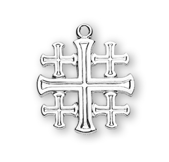 Sterling Silver Jerusalem Cross