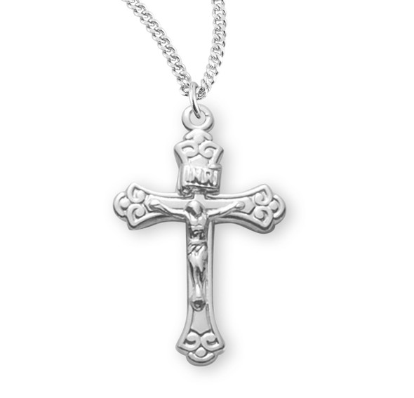 Tapered Sterling Silver Crucifix