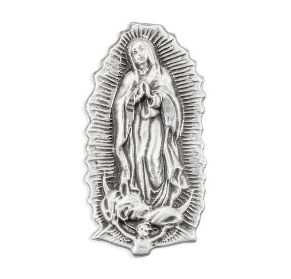 Our Lady of Guadalupe Sterling Silver Lapel Pin Our Lady of Guadalupe Sterling Silver Lapel Pin