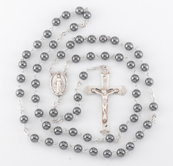 6mm Round Genuine Hematite Beads 6mm Round Genuine Hematite Beads