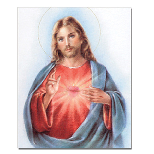 SACRED HEART OF JESUS BLUE CARDED 8x10 PRINT FOR FRAMING