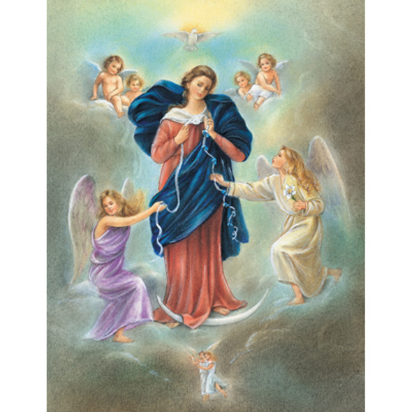VIRGIN MARY AS UNTIER OF KNOTS CARDED 8x10 PRINT FOR FRAMING