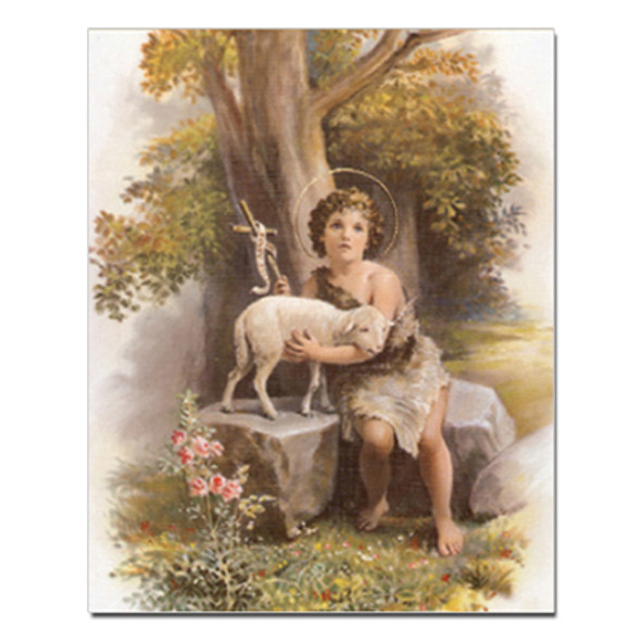 JESUS W/SHEEP CARDED 8x10 PRINT FOR FRAMING