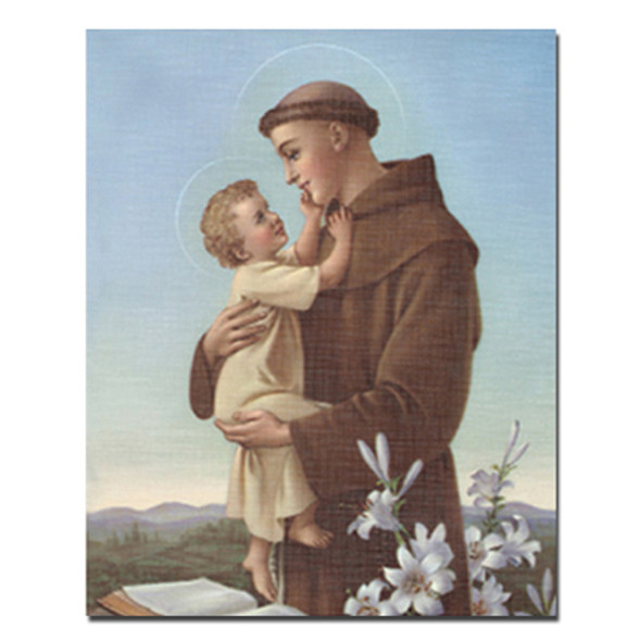 SAINT ANTHONY CARDED 8x10 PRINT FOR FRAMING