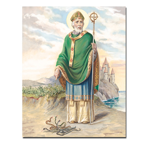 SAINT PATRICK 8x10 PRINT CARDED FOR FRAMING