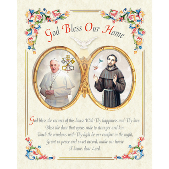 HOUSE BLESSING POPE FRANCIS CARDED 8x10 PRINT FOR FRAMING