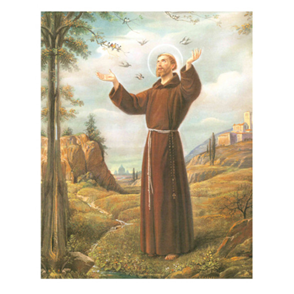 SAINT FRANCIS CARDED 8x10 PRINT FOR FRAMING