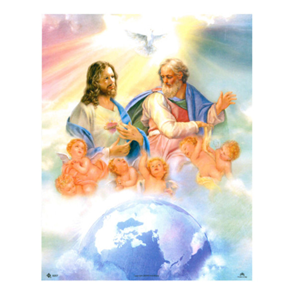 HOLY TRINITY CARDED SPIRIT CARDED 8x10 PRINT FOR FRAMING