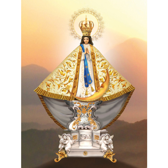 OUR LADY OF ZAPOPAN CARDED 8x10 PRINT FOR FRAMING