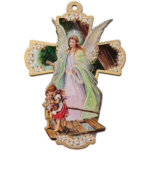 Guardian Angel Cross Wall Plaque - OUT OF STOCK 12/14/20