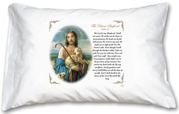 Good Shepherd Pillow Case - English Prayer