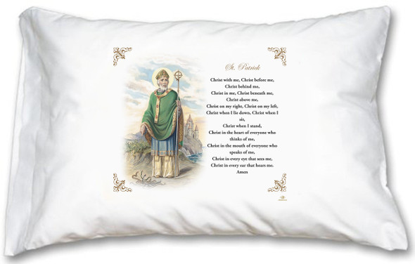 St. Patrick Pillow Case - English Prayer