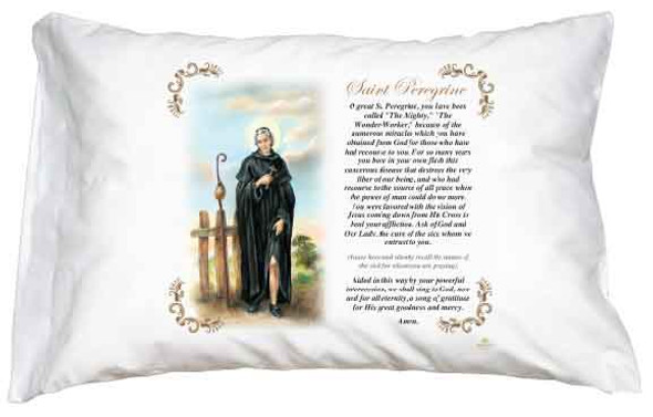 St. Peregine Laziosi Pillow Case - English Prayer