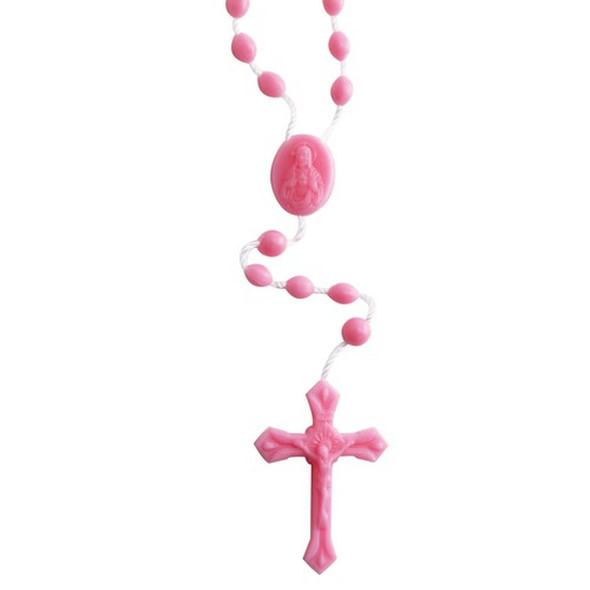 Pink Plastic Rosaries - Pack of 100