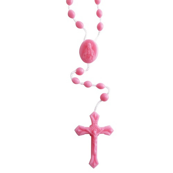 Pink Plastic Rosaries - Pack of 100 Pink Plastic Rosaries - Pack of 100