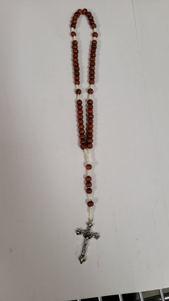Wood Bead Corded Rosary Wood Bead Corded Rosary