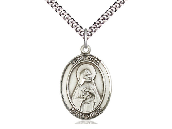 St. Rita of Cascia - Oval Patron Saint Series