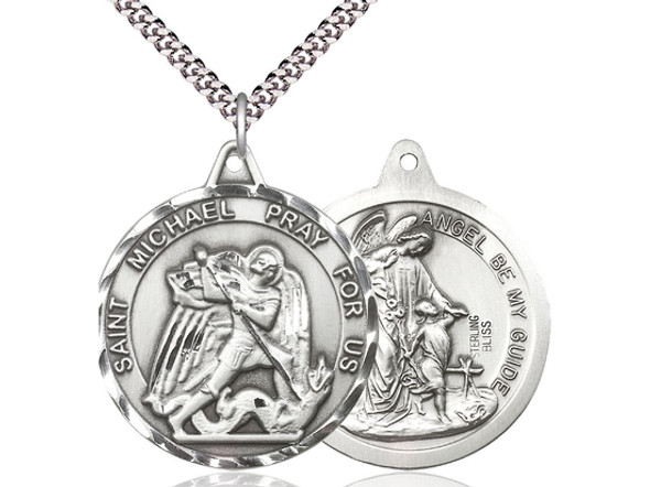 St. Michael/Guardian Angel - Oval Patron Saint Series St. Michael/Guardian Angel - Oval Patron Saint Series