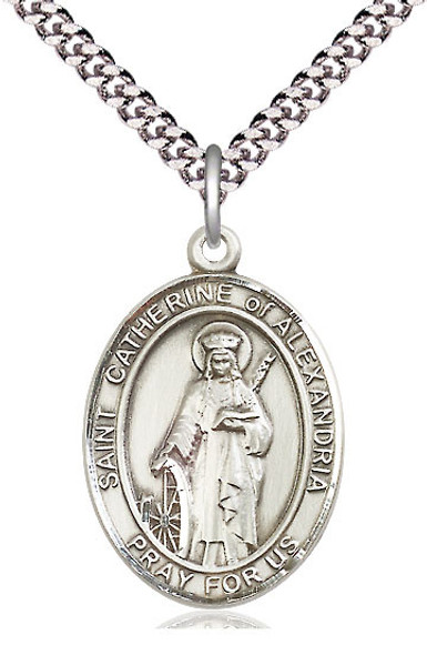 St. Catherine of Alexandria - Oval Patron Saint Series