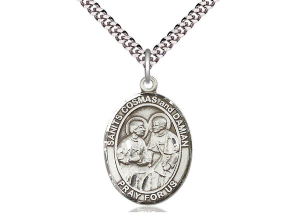 Sts. Cosmas & Damian - Oval Patron Saint Series Sts. Cosmas & Damian - Oval Patron Saint Series
