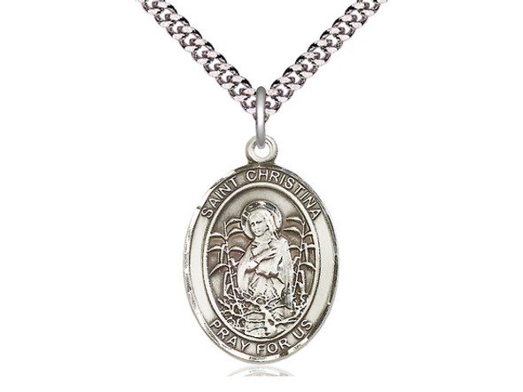 St. Christina the Astonishing - Oval Patron Saint Series