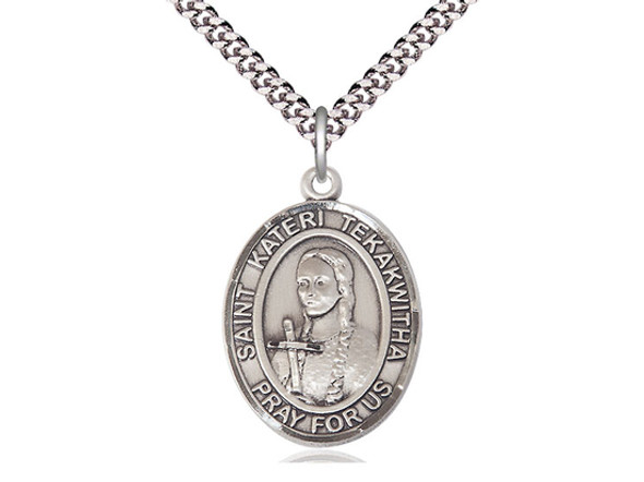 St. Kateri Tekakwitha - Pray for Us - Oval Patron Saint Series St. Kateri Tekakwitha - Pray for Us - Oval Patron Saint Series