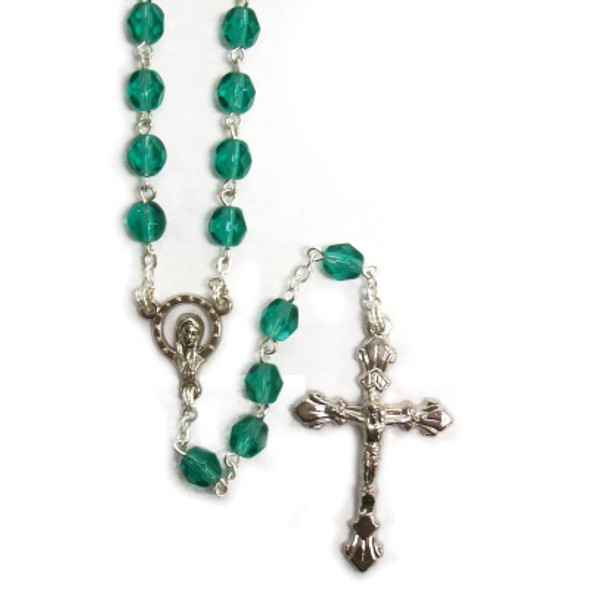 May - Emerald Birthstone Rosary