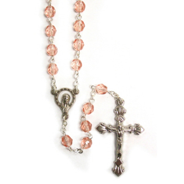 October - Rose Rosary Bracelet