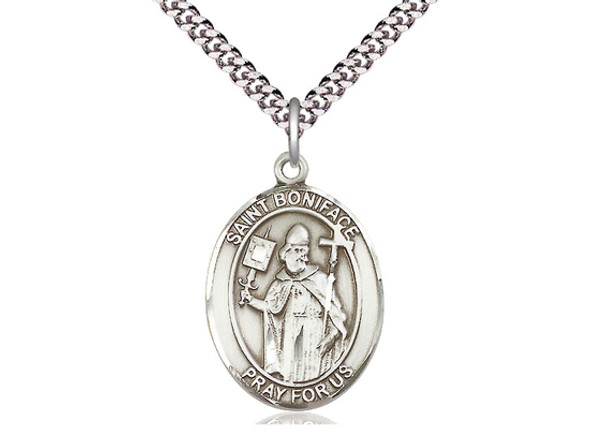 St. Boniface - Oval Patron Saint Series