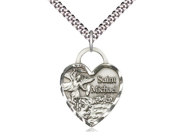 St. Michael the Archangel - Heart Shaped Pendant St. Michael the Archangel - Heart Shaped Pendant