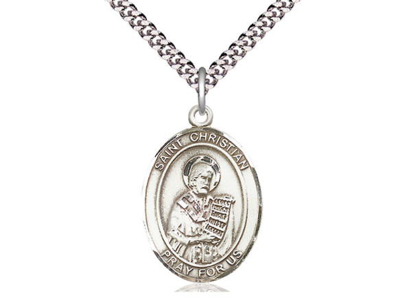 St. Christian Demosthenes - Oval Patron Saint Series