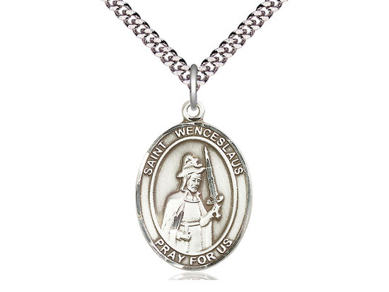 St. Wenceslaus - Oval Patron Saint Series