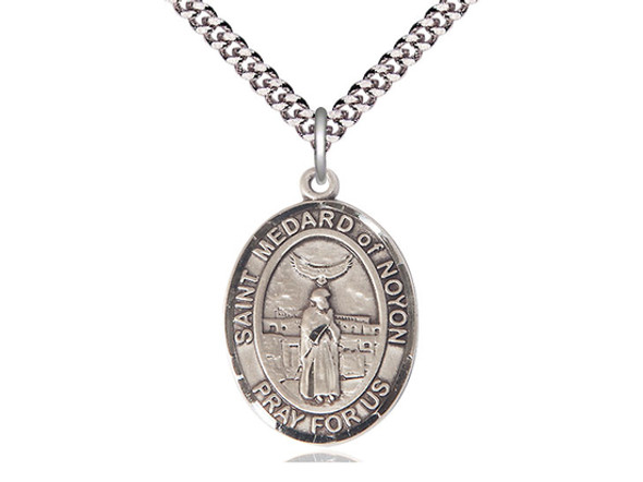 St. Medard of Noyon - Oval Patron Series St. Medard of Noyon - Oval Patron Series