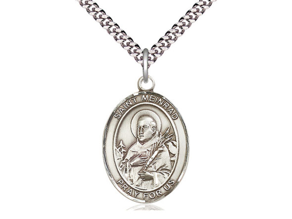 St. Meinrad of Einsideln - Oval Patron Saint Series St. Meinrad of Einsideln - Oval Patron Saint Series