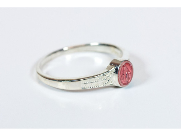 Miraculous Ring with Pink Epoxy