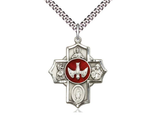 5-Way Medal - with Red Center 5-Way Medal - with Red Center