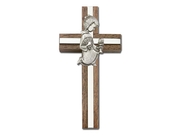 Communion Girl Wall Cross - 4 Inch