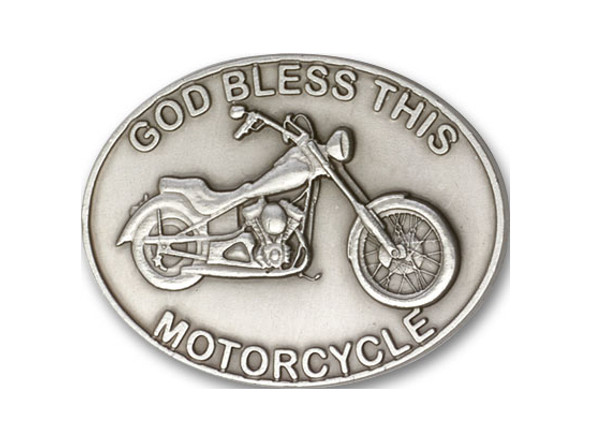 God Bless This Motorcycle Visor Clip