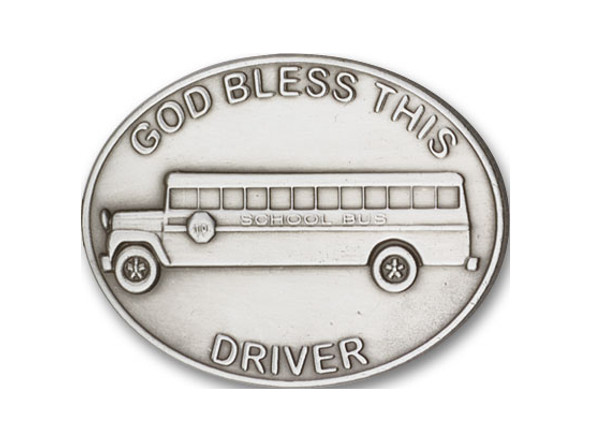 God Bless This Bus Driver Visor Clip God Bless This Bus Driver Visor Clip